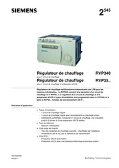 Siemens RVP35 Série Instructions
