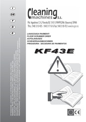 Cleaning Machines KF43E Instructions