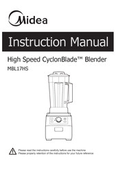 Midea CyclonBlade MBL17HS Guide D'utilisation