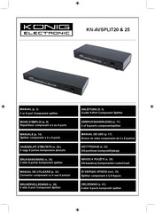 König Electronic KN-AVSPLIT25 Mode D'emploi