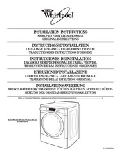Whirlpool 3LCHW9100YQ Instructions D'installation