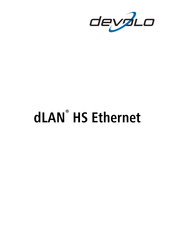 Devolo dLAN HS Ethernet Mode D'emploi