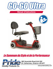 Pride Mobility Products GO-GO Ultra Manuel D'instructions