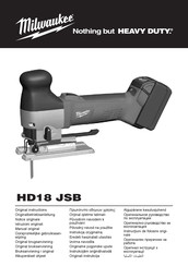 Milwaukee HD18 JSB Notice Originale