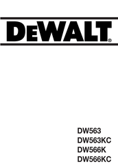 DeWalt DW566KC Mode D'emploi