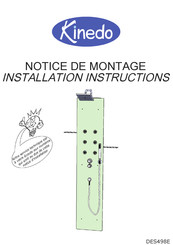 Kinedo AQUAGLASS DES498E Notice De Montage