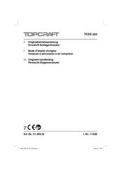 TOPCRAFT TCSS 260 Mode D'emploi D'origine