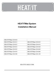 HEATIT Mat-120-100-1 Manuel D'installation