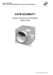 S&P CATB 011 ECOWATT Notice Technique