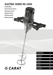 Carat MS-1900 Manuel D'instructions