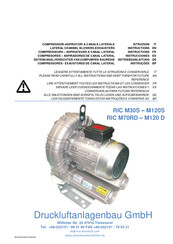 Rico RIC M 110 S Instructions