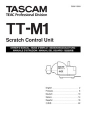 Teac TASCAM TT-M1 Mode D'emploi