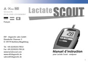 EKF Diagnostics Lactate SCOUT Manuel D'instruction