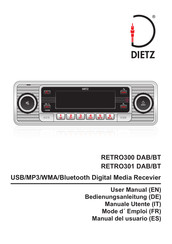 Dietz RETRO300 DAB/BT Mode D'emploi