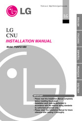 LG CNU PQNFG14B0 Manuel D'installation
