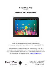 Easypix EASYPAD 740 Manuel De L'utilisateur