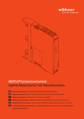 Wöhner MOTUS ContactronControl Notice D'utilisation