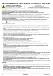 TORDJMAN MAXI-ABRI 900 Instructions De Sécurité, D'installation, D'utilisation Et D'entretien