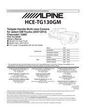 Alpine HCE-TG130GM Manuel D'utilisation