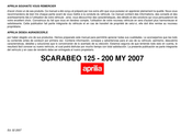 APRILIA SCARABEO 125 -200 2007 Mode D'emploi