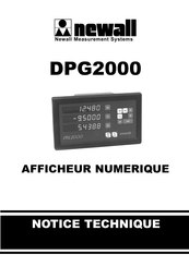 Newall DPG2000 Mode D'emploi