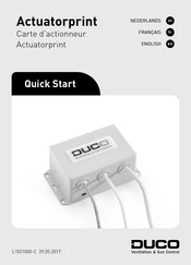 Duco Actuatorprint Manuel D'utilisation