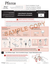 Pfister Wray F529-7WRY Guide D'installation Rapide