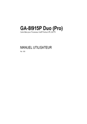 Gigabyte GA-8I915P Duo Mode D'emploi