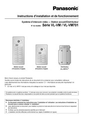 Panasonic VL-VM Série Mode D'emploi