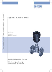 Burkert 2702 Instructions De Service