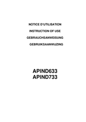 Mobalpa APIND733 Notice D'utilisation