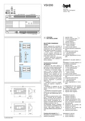 Bpt VSI/200 Instructions Pour L'installation