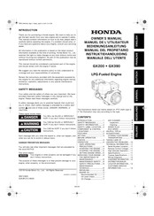 Honda GX390 Manuel De L'utilisateur