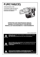 Max PJRC160 Manuel D'utilisation