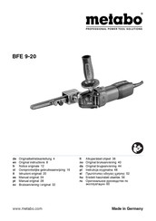 Metabo BFE 9-20 Notice Originale