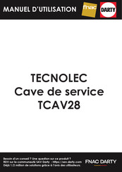 Tecnolec TCAV28 Manuel D'utilisation