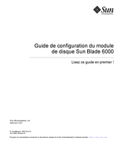 Sun Blade 6000 Guide De Configuration