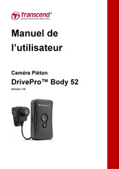 Transcend DrivePro Body 52 Manuel De L'utilisateur