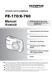 Olympus FE-170/X-760 Guide De Démarrage Rapide