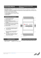Unitronics IO-D16A3-RO16 Guide D'installation