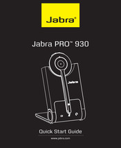 Jabra PRO 930 Guide Rapide