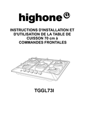 HIGHONE TGGL73I Mode D'emploi
