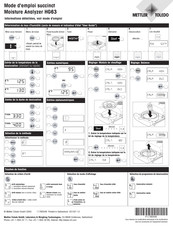 Mettler Toledo HG63 Mode D'emploi
