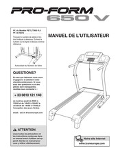 Pro-Form 650 V Manuel De L'utilisateur