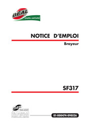 BEAL SF317 Notice D'emploi