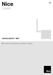 Nice IT4WIFI Instructions Et Avertissements Pour L'installation Et L'utilisation