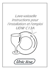 unic line UDW C13A Instructions Pour L'installation Et L'emploi