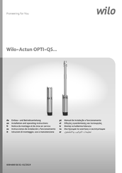 Wilo Actun Opti-QSH4.02-01 Notice De Montage Et De Mise En Service