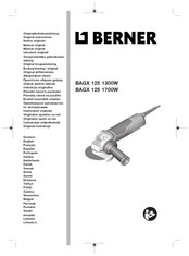 Berner BAGX 125 1300W Notice Originale