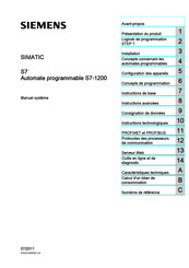 Siemens SIMATIC S7-1200 Manuel
